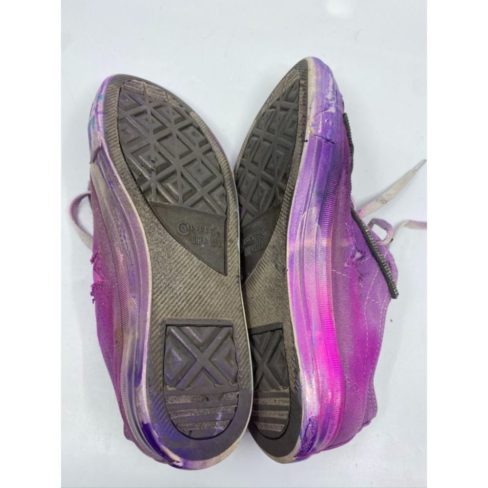 Converse Sneakers Purple Blue Graffiti Women's 9.5 - Picture 12 of 13